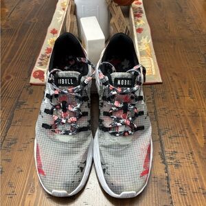 NOBULL Women’s 9, Men’s 7.5 Athletic Shoes in Gray and Red